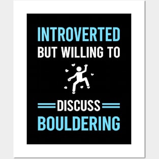 Introverted Bouldering Rock Climbing Posters and Art